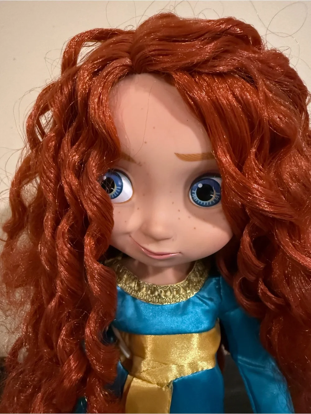 Disney Animators Merida 16” Doll in Blue and Gold Dress